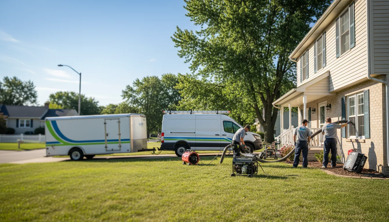 Flooded Basement Restoration And Cleanup With Repair in Deerfield, KS near me